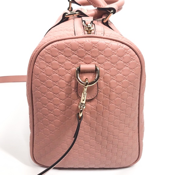 GUCCI Microguccissima Soft Pink Boston Bag - Picture 5 of 8
